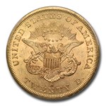 1856-S $20 Liberty Gold Double Eagle MS-60 PCGS