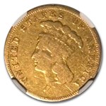 1856-S Gold $3 Princess Fine-15 NGC