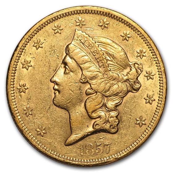 Buy 1857 $20 Liberty Gold Double Eagle AU | APMEX