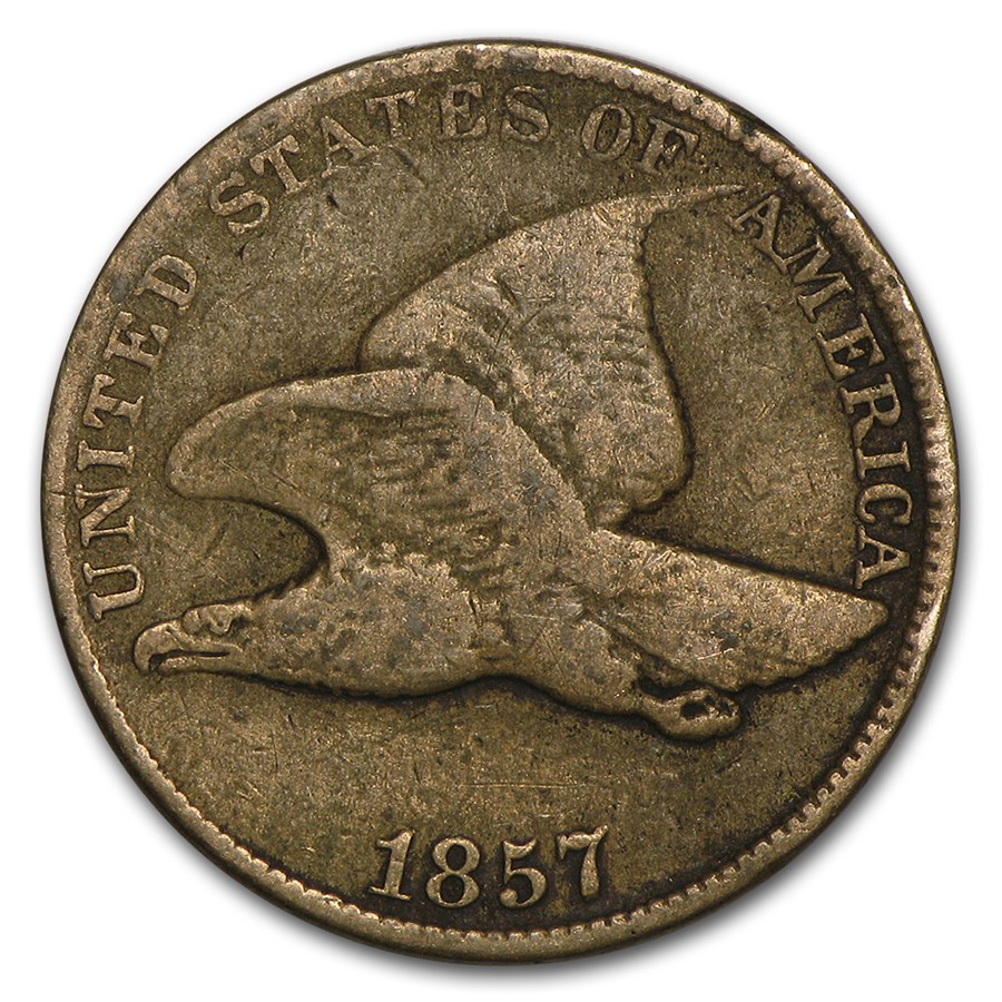 1857 Flying Eagle Cent Fine