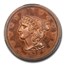 1857 Half Cent PR-65 CACG (Red/Brown)