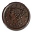 1857 Large Cent AU-53 NGC (Brown, Small Date)