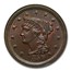 1857 Large Cent MS-64 NGC (Red/Brown)