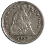 1857 Liberty Seated Half Dime XF