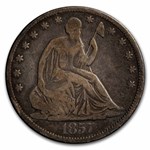 1857 Liberty Seated Half Dollar VG