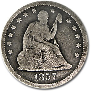 Buy 1857 Liberty Seated Quarter VG | APMEX