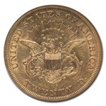 1857-S $20 Liberty Gold Double Eagle AU-53 NGC