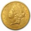 1857-S $20 Liberty Gold Double Eagle AU-55 PCGS