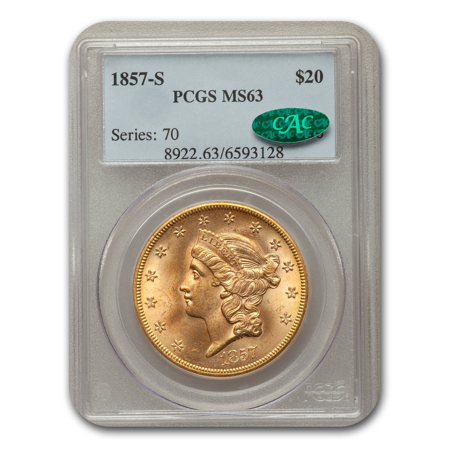 アンティークコイン 銀貨 1887 Morgan Silver Dollar $1 Coin PCGS MS