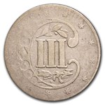 1857 Three Cent Silver VG