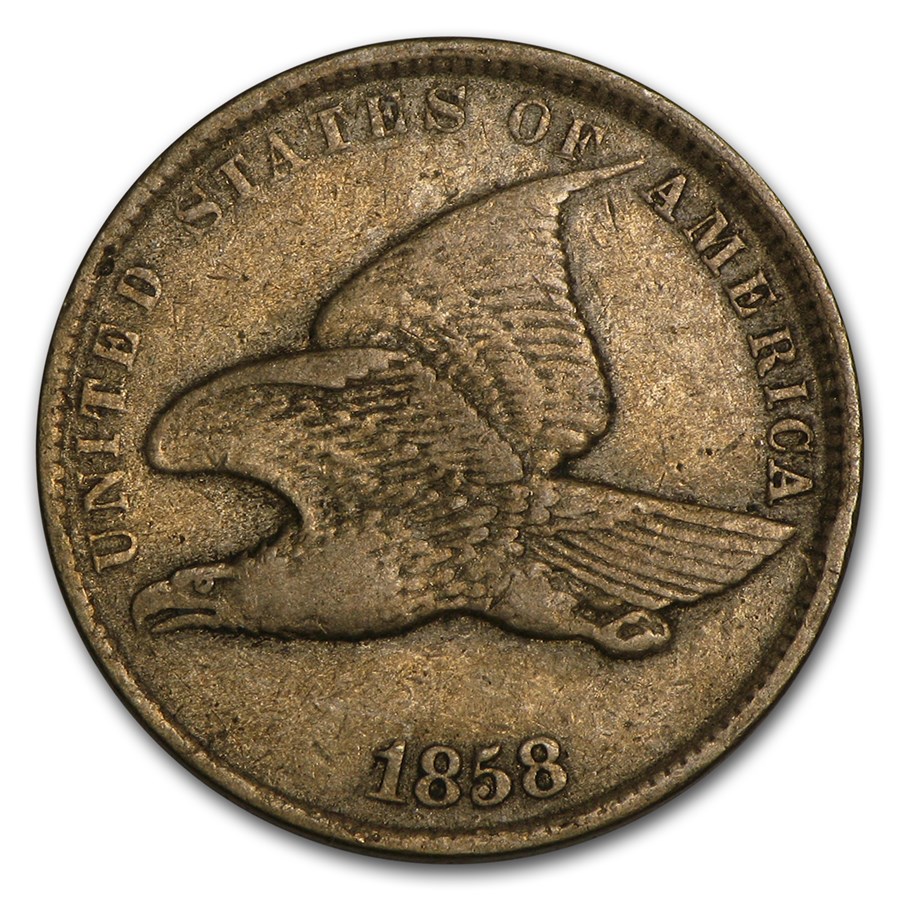 1858 Flying Eagle Cent Small Letters VF