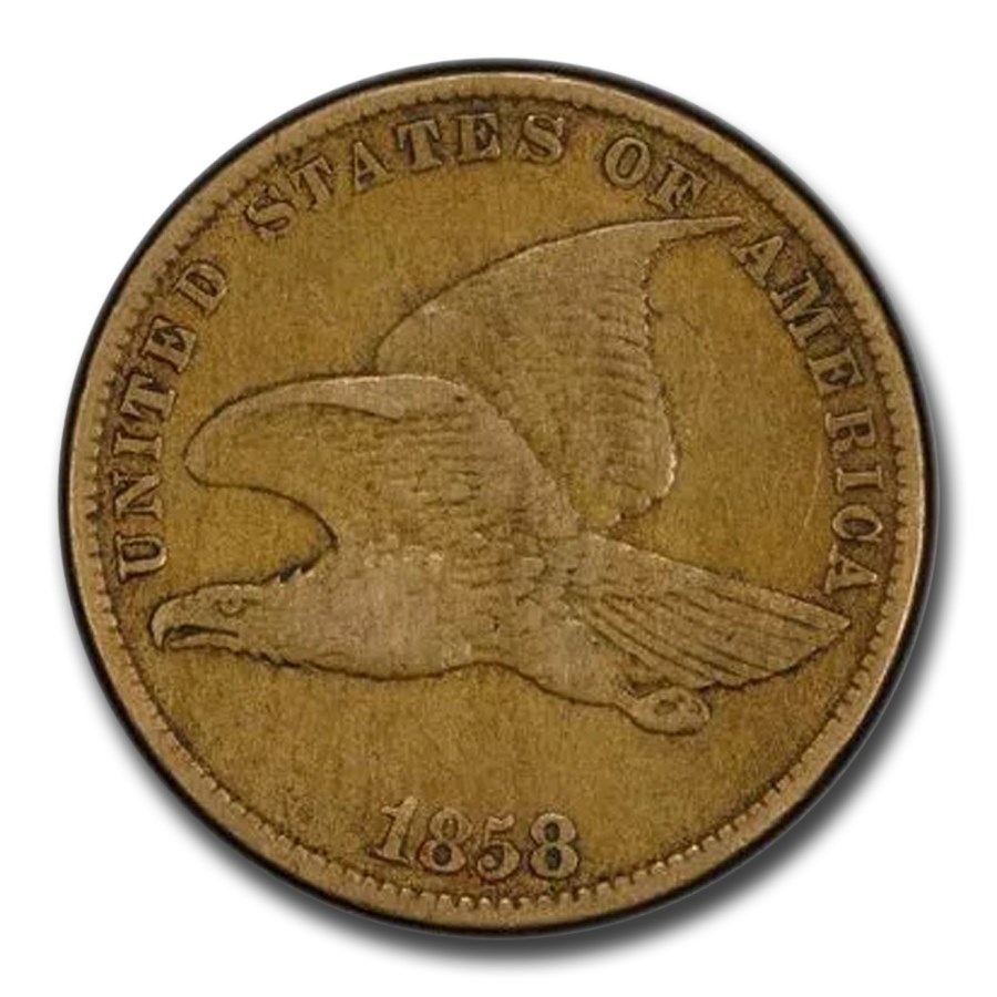 1858 Flying Eagle Cent VF-25 PCGS