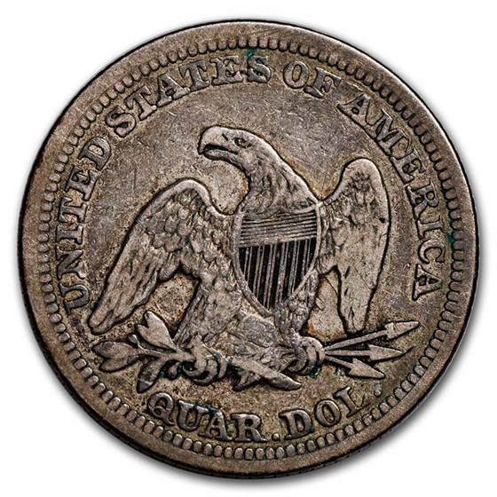 Buy 1858 Liberty Seated Quarter VF | APMEX