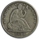 1858-O Liberty Seated Half Dollar VF
