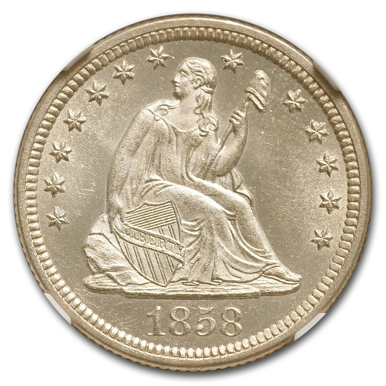 1858 2024 Seated Quarter