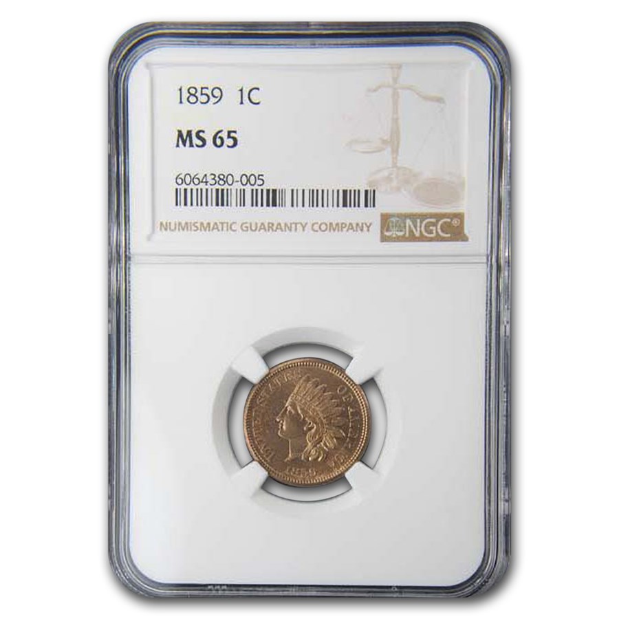 1859 Indian Head Cent MS-65 NGC