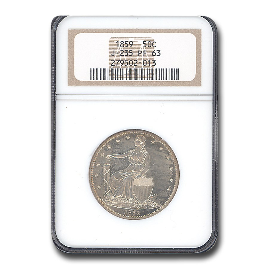 Buy 1859 Liberty Seated Half Dollar Pattern PF-63 NGC (J-235) | APMEX