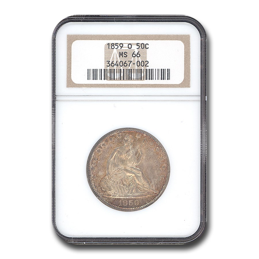 1859-O Liberty Seated Half Dollar MS-66 NGC