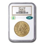 1859-S $20 Liberty Gold Double Eagle MS-61 NGC CAC