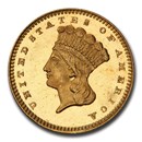 1860 $1 Indian Head Gold Dollar PR-65 Cameo PCGS CAC