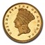 1860 $1 Indian Head Gold Dollar PR-65 Cameo PCGS CAC