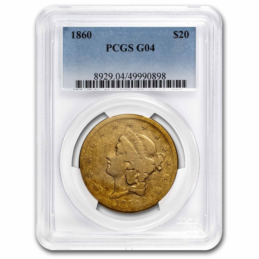 1860 $20 Liberty Gold Double Eagle Good-04 PCGS