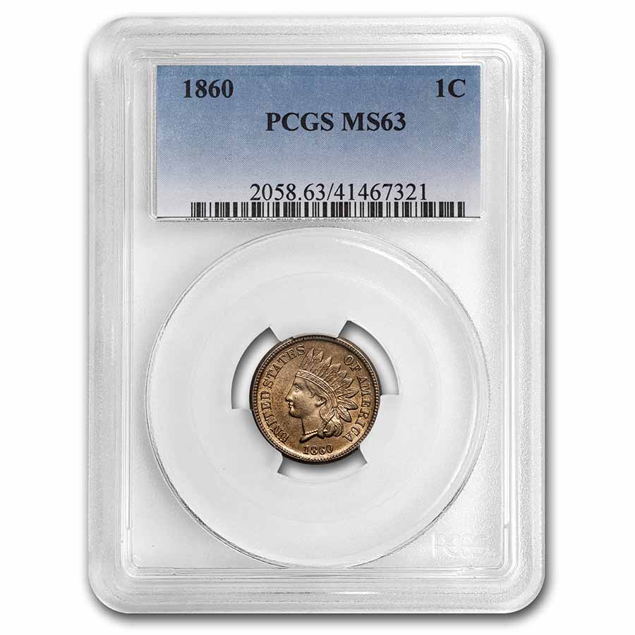 Buy 1860 Indian Head Cent MS-63 PCGS | APMEX