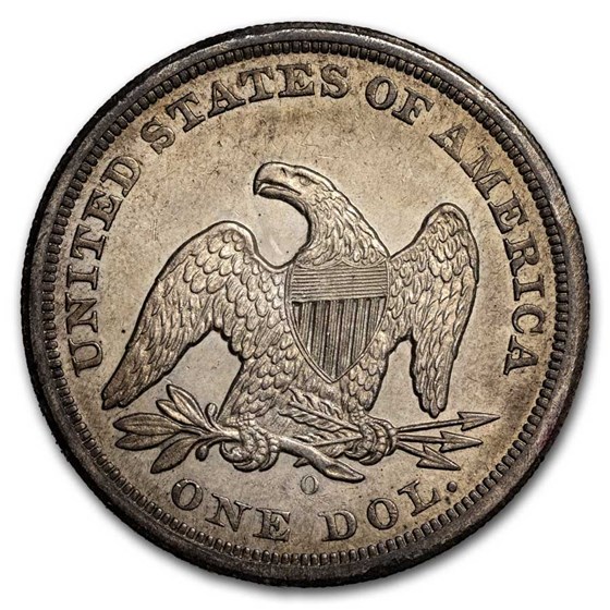 Buy 1860-O Liberty Seated Dollar AU | APMEX