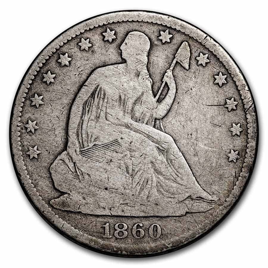 Buy 1860-S Liberty Seated Half Dollar Good | APMEX