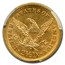 1861 $2.50 Liberty Gold Quarter Eagle Type 2 MS-61 PCGS