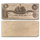 1861 $5.00 (T-36) Ceres Seated on Bales of Cotton VG