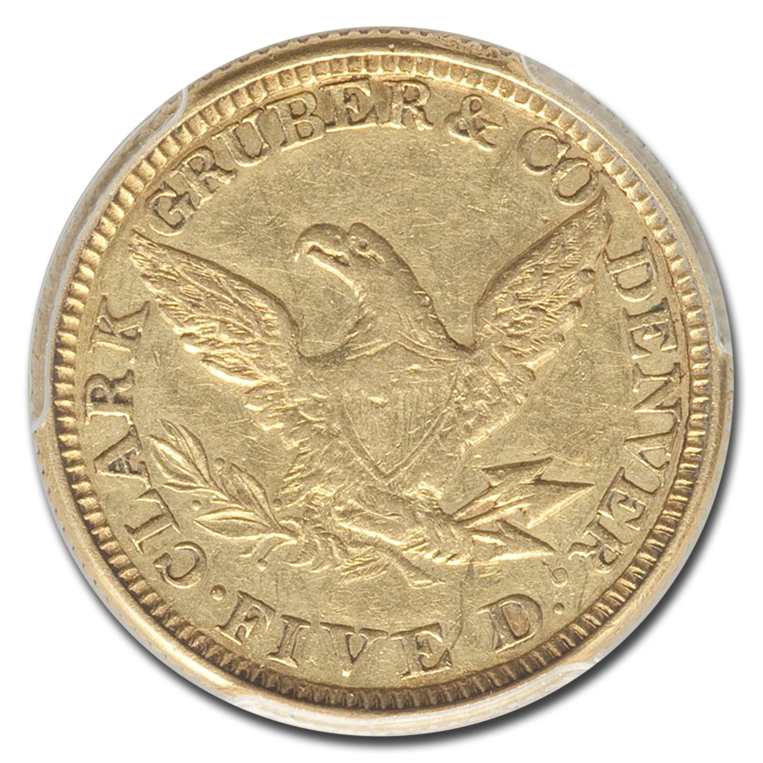 アンティークコイン 金貨 1861 $10 Clark Gruber Colorado Gold Rush