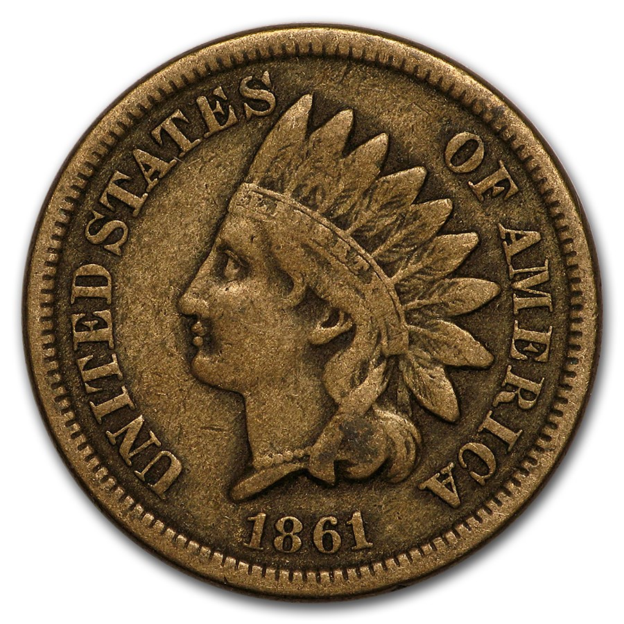 1861 Indian Head Cent VF