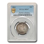 1861 Liberty Seated Quarter MS-67 PCGS