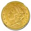 1861-S $20 Liberty Gold Double Eagle MS-61 NGC