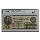 1862 $1.00 Legal Tender Salmon P. Chase VF-35 PMG (Fr#16)