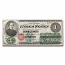 1862 $1.00 Legal Tender Salmon P. Chase XF (Fr#17A)