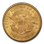 1862 $20 Liberty Gold Double Eagle MS-61 PCGS (Fairmont)