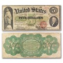 1862 $5.00 Legal Tender Alexander Hamilton Fine (Fr#63)