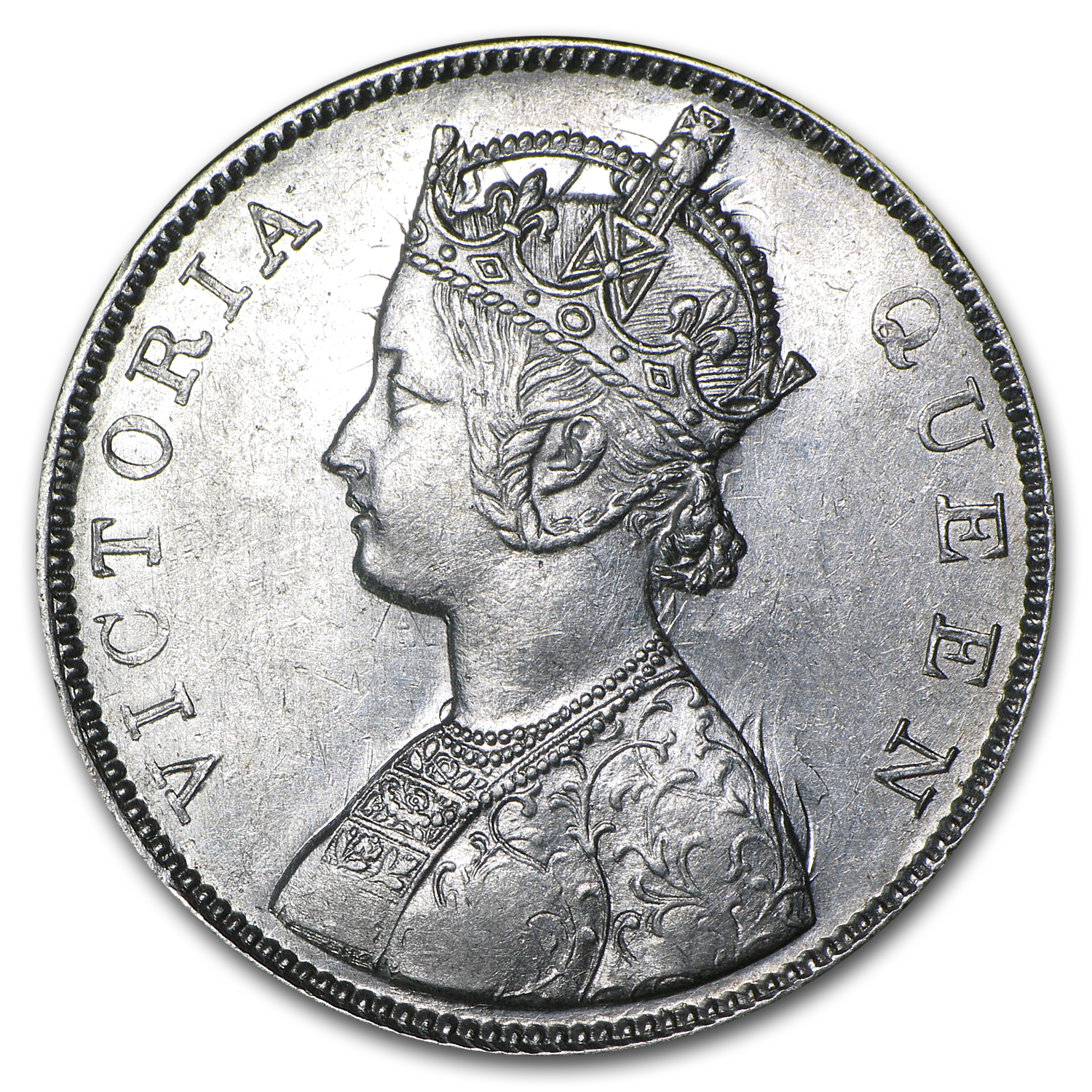 Buy 1862-B India Silver Rupee BU | APMEX