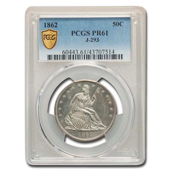 Buy 1862 Half Dollar Pattern Pr-61 Pcgs (j-293) 