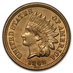 1862 Indian Head Cent AU