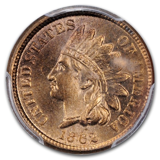 Buy 1862 Indian Head Cent MS-66 PCGS CAC | APMEX