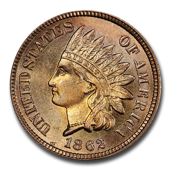 1862 Indian Head Cent MS-66+ PCGS