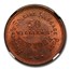 1863 Hussey's Message Post Token MS-64 NGC (R/B, F-630AK-1a)