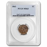 1863 Indian Head Cent MS-63 PCGS