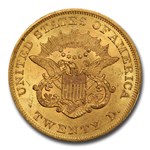 1864 $20 Liberty Gold Double Eagle MS-61 PCGS CAC