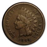 1864 Indian Head Cent Fine (L on Ribbon)