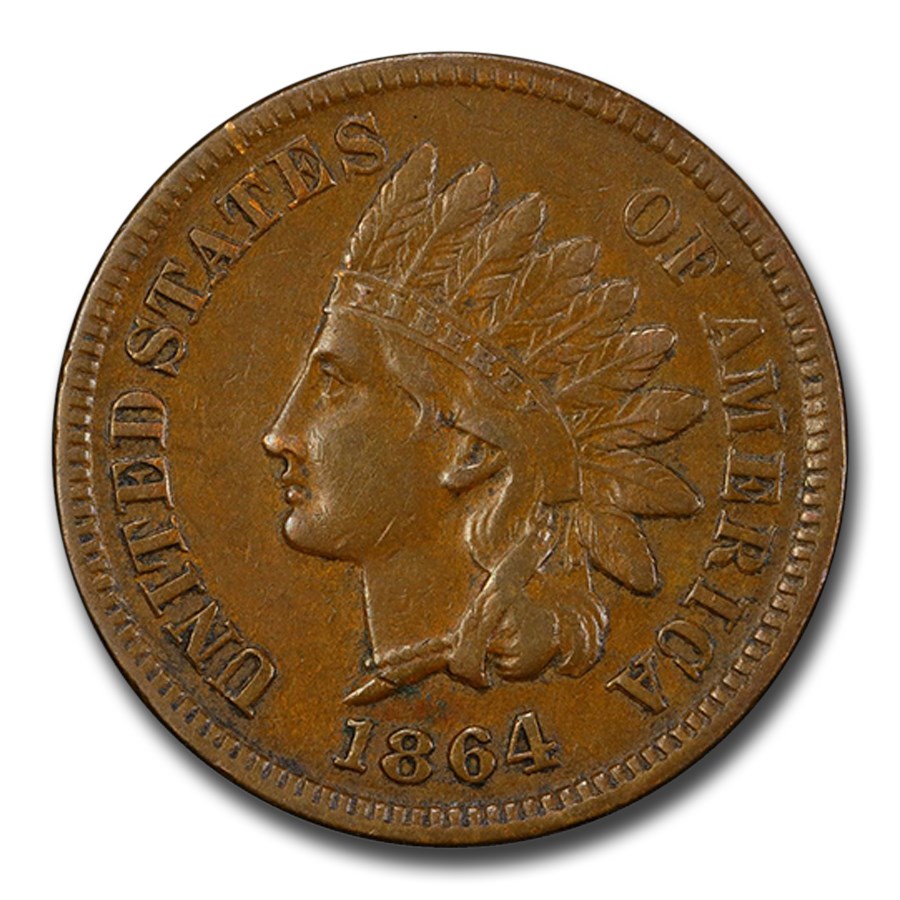 1864 Indian Head Cent XF-45 PCGS (w/L)