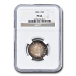 1864 Liberty Seated Quarter PF-66 NGC